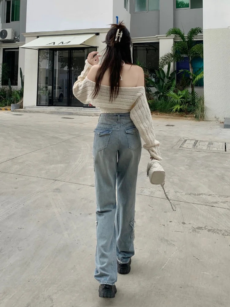 Y2k Jeans Harajuku Star Patchwork Oversize Hippie Style Pants