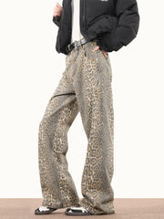American Style Hot Girl Street High Waist Straight Leg Jeans