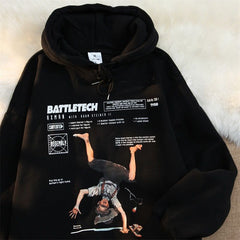 Vintage Niche Couple Wild Loose Coat Hoodie