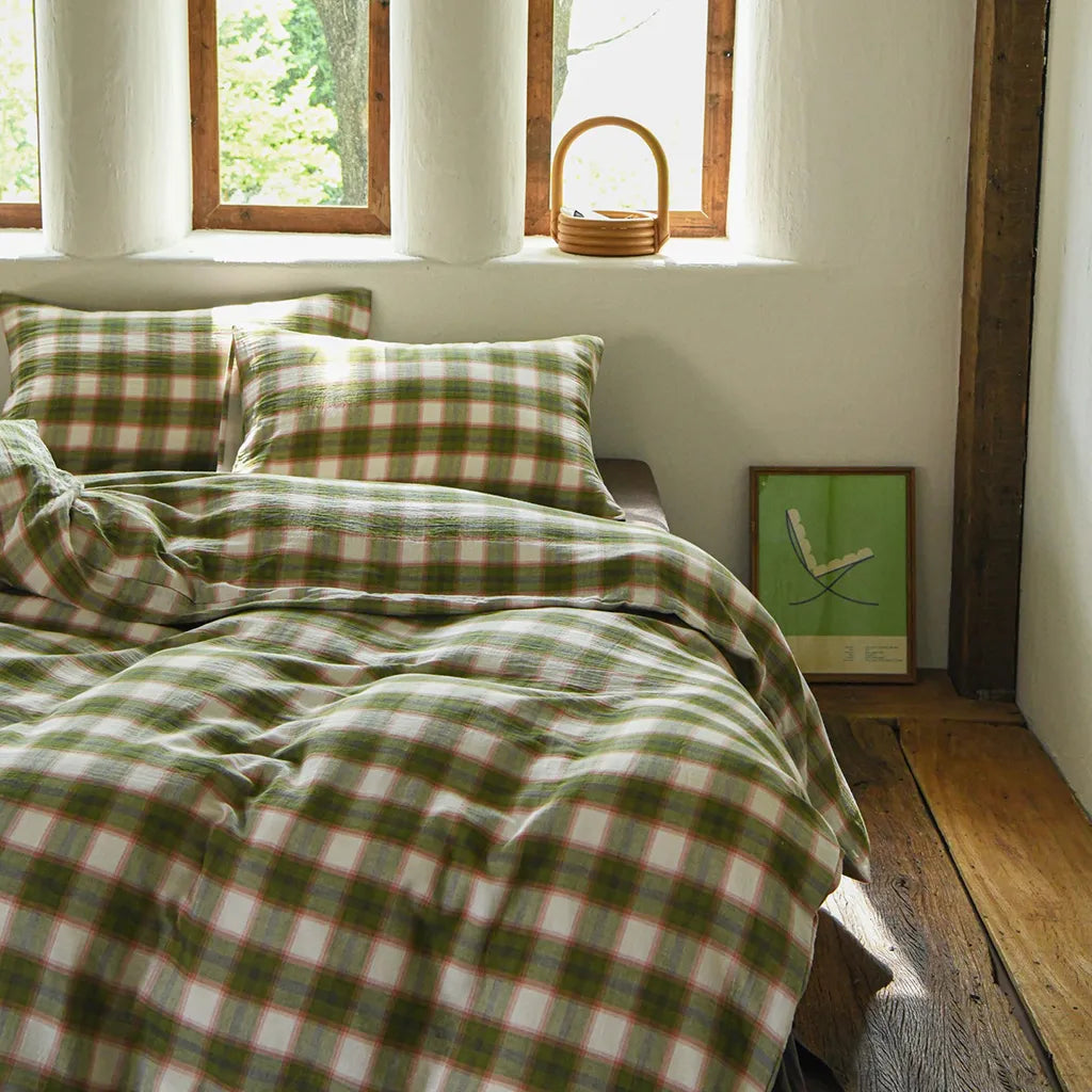 Annie Plaid Duvet Cover