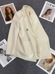 Korean Version Pure Color Loose Blazer
