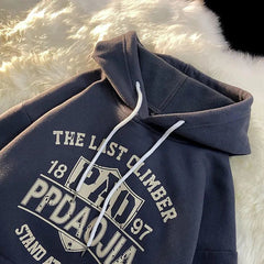 Harajuku Style Loose Casual Retro Letter Jacket