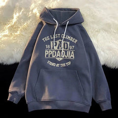 Harajuku Style Loose Casual Retro Letter Jacket