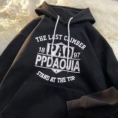 Harajuku Style Loose Casual Retro Letter Jacket