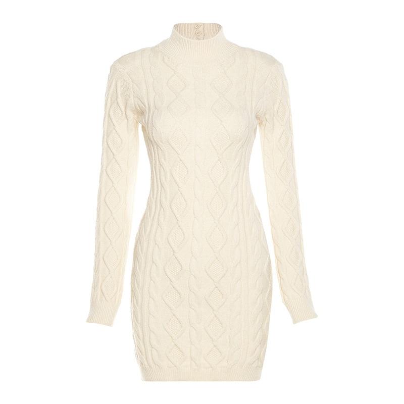 Sexy Knitted Sweater Dresses Fall Winter Clothes