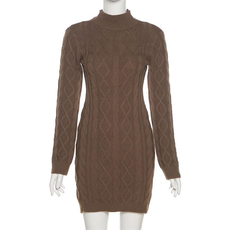 Sexy Knitted Sweater Dresses Fall Winter Clothes