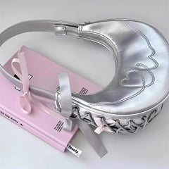 Y2K Korean Silver Bag