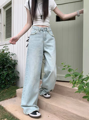 Waisted New Streetwear Y2k Casual Loose Denim Jeans