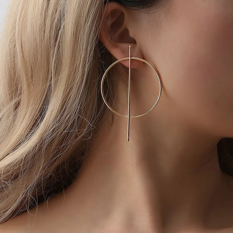 Round Drop Gold Simple Jewelry Female Fashion AccessOries Girls Brincos Earring