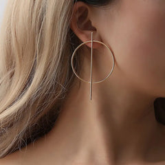 Round Drop Gold Simple Jewelry Female Fashion AccessOries Girls Brincos Earring
