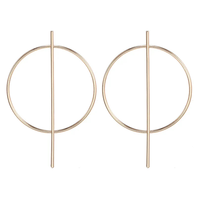 Round Drop Gold Simple Jewelry Female Fashion AccessOries Girls Brincos Earring