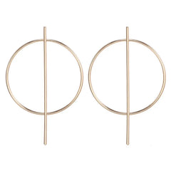 Round Drop Gold Simple Jewelry Female Fashion AccessOries Girls Brincos Earring
