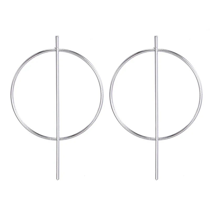 Round Drop Gold Simple Jewelry Female Fashion AccessOries Girls Brincos Earring