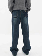 Streetwear American Style Fashion Wide Leg Denim Jeans