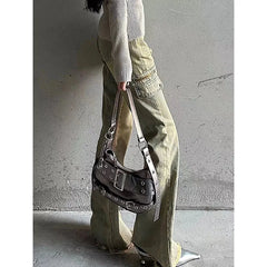 Blue Jeans Wide Leg Pants