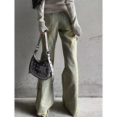 Blue Jeans Wide Leg Pants