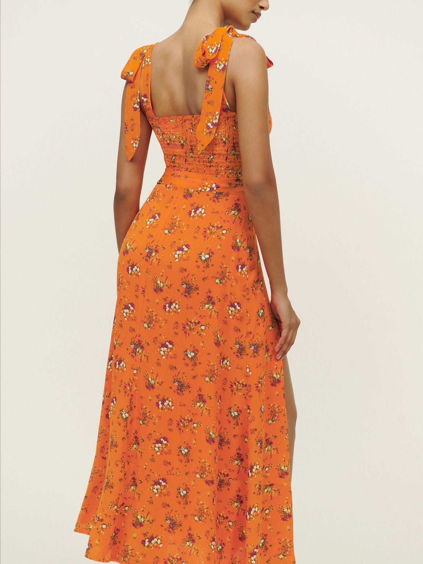Green Basic Vintage Beach Tank Elegant Retro Floral Long Vestidos Belt Yellow