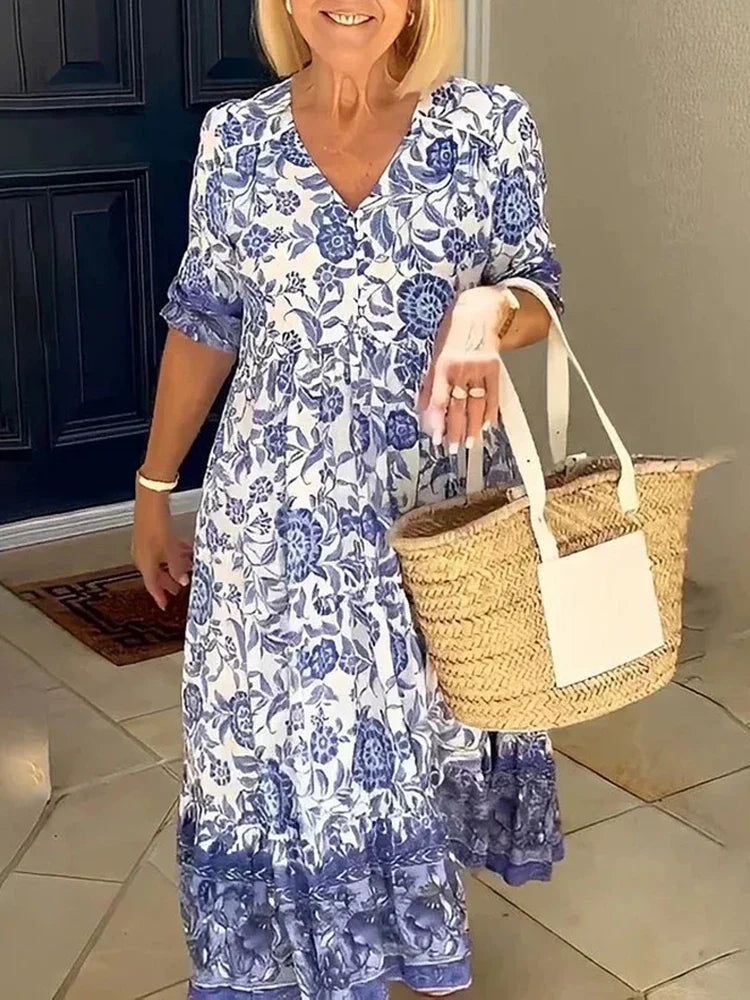 Fashion Female Loose Oversized Beach Party Boho Dress