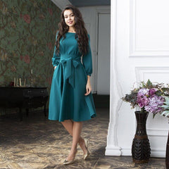 Bow Tie Bandage a Line Party Dress