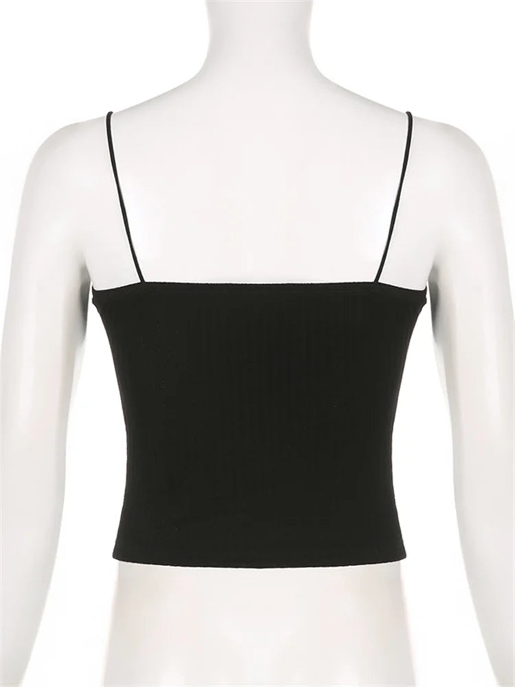 Lace Patchwork Autumn Camis Spaghetti Strap Tank with Long Sleeve Shrug Club Streetwear Crop Tops