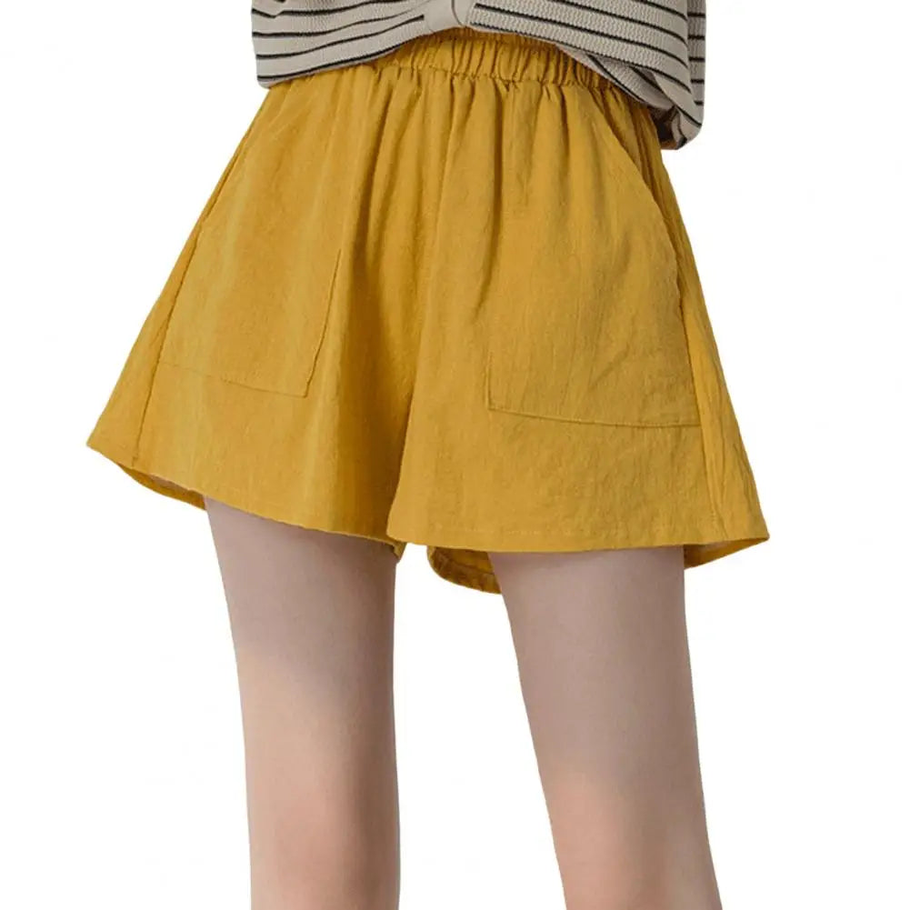 Linen Gym Workout Cotton Pants High Waisted Ladies Femme Sport Femme Streetwear Short
