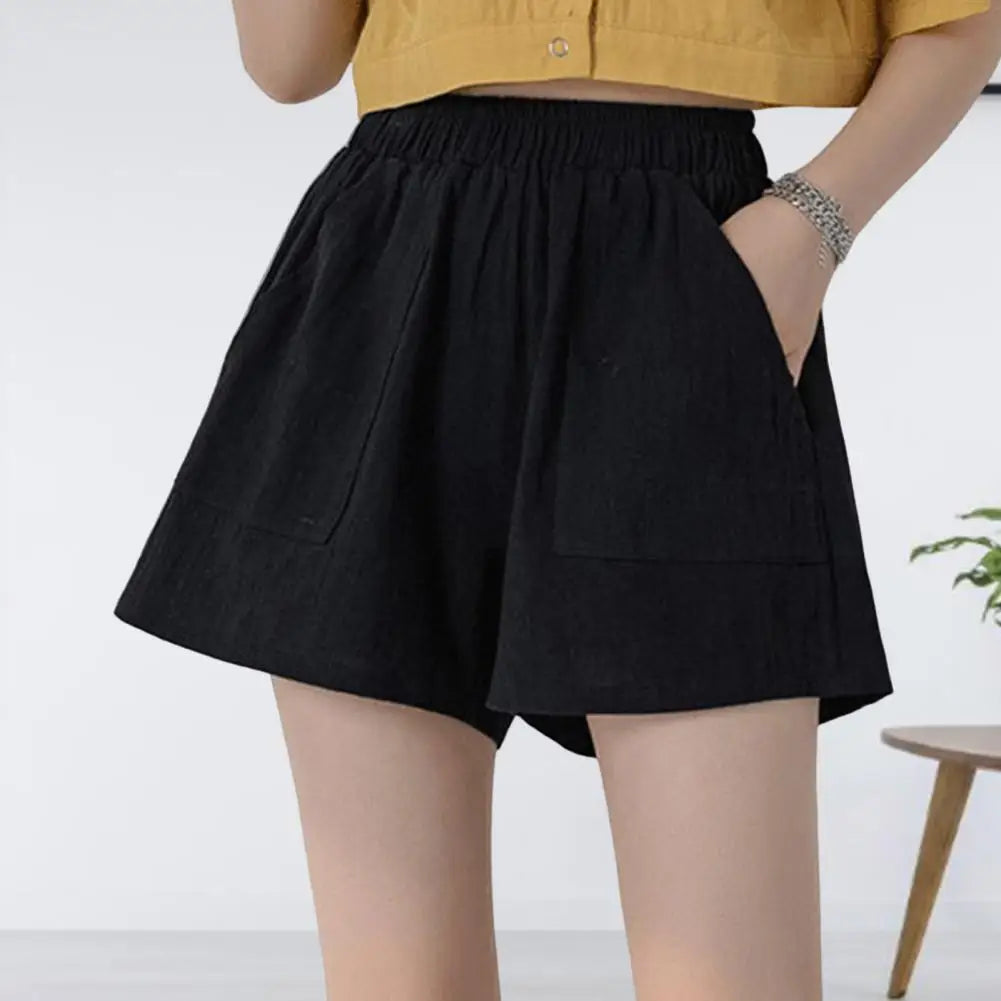 Linen Gym Workout Cotton Pants High Waisted Ladies Femme Sport Femme Streetwear Short