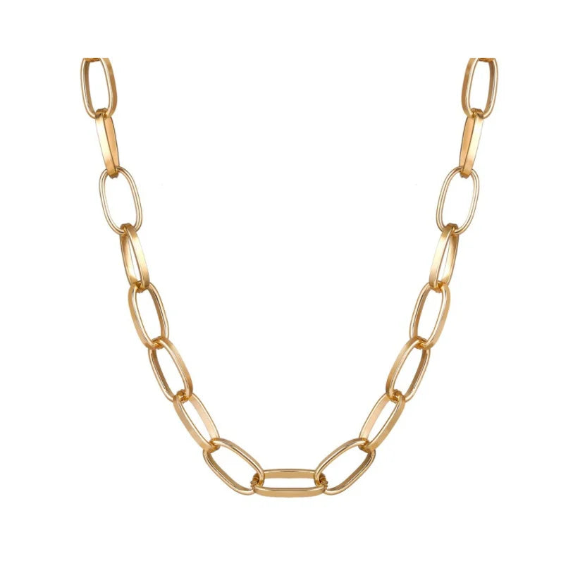 Clavicle Punk Gold Silver Big Chains Gothic Jewelry Pendant Choker WomenNecklake