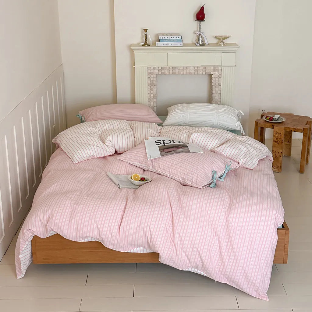 Contrast Stripe Duvet Cover