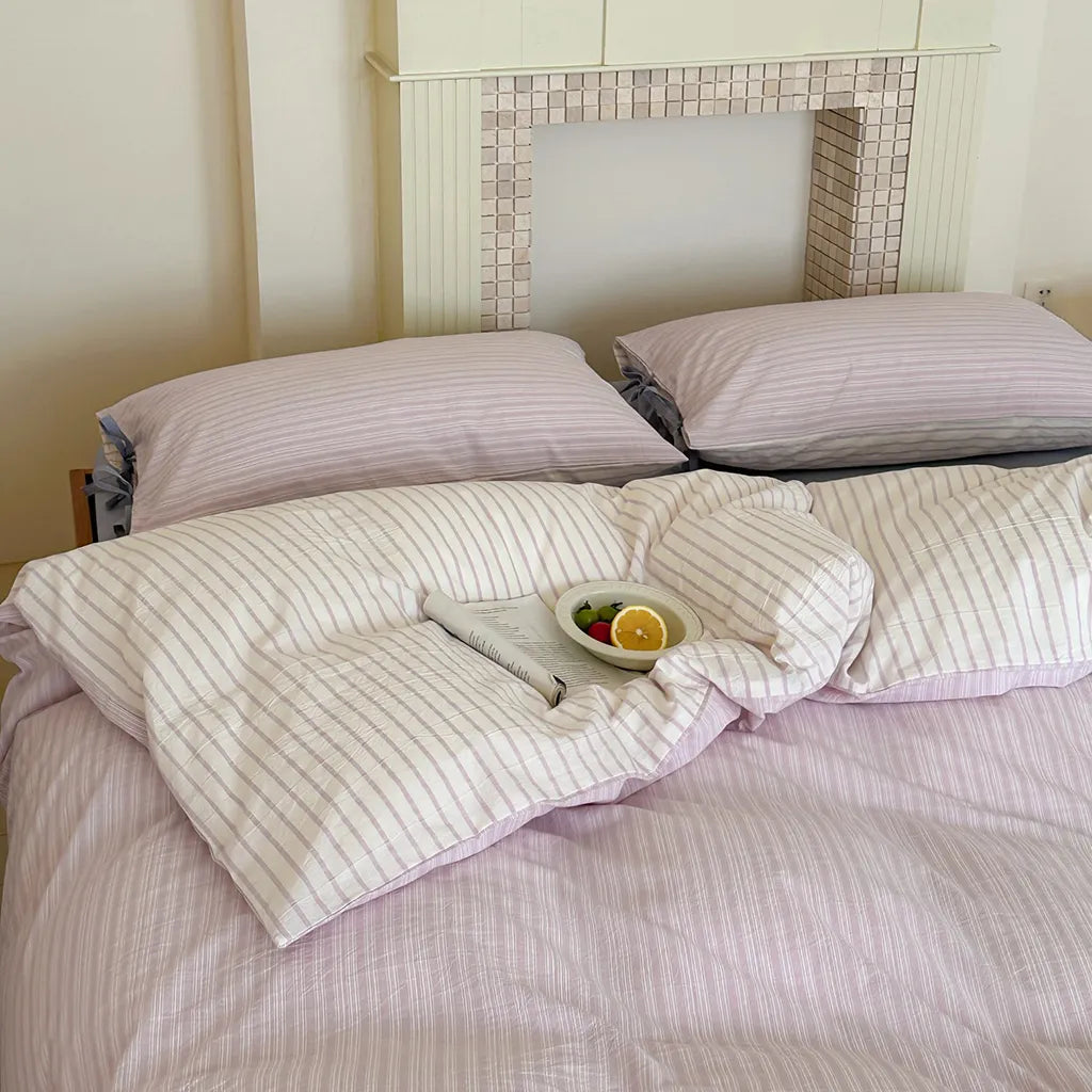 Contrast Stripe Duvet Cover