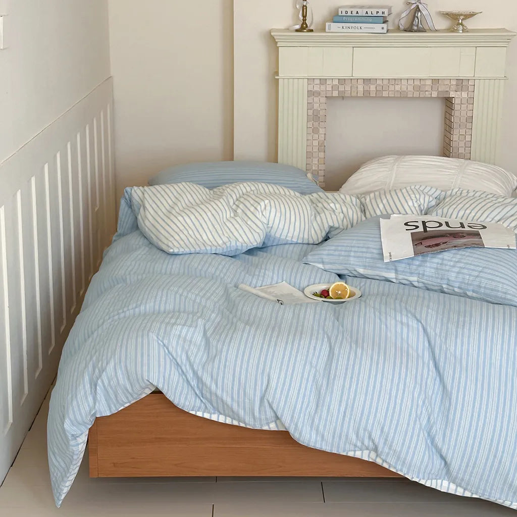 Contrast Stripe Duvet Cover