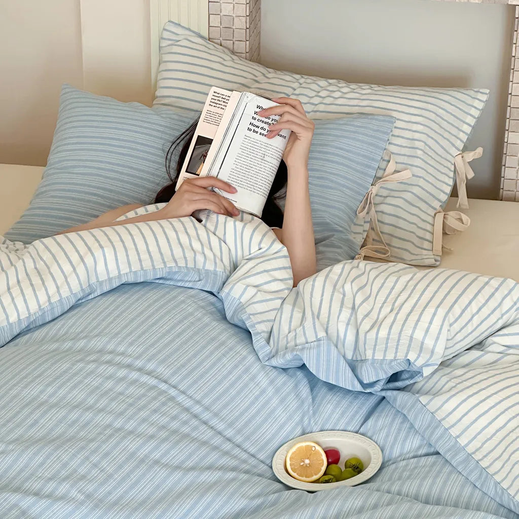 Contrast Stripe Duvet Cover