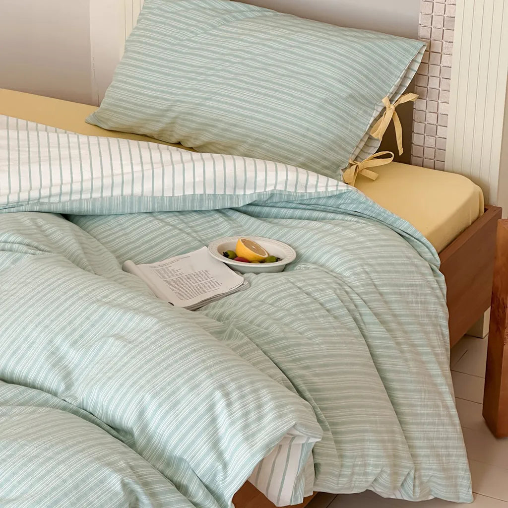 Contrast Stripe Duvet Cover