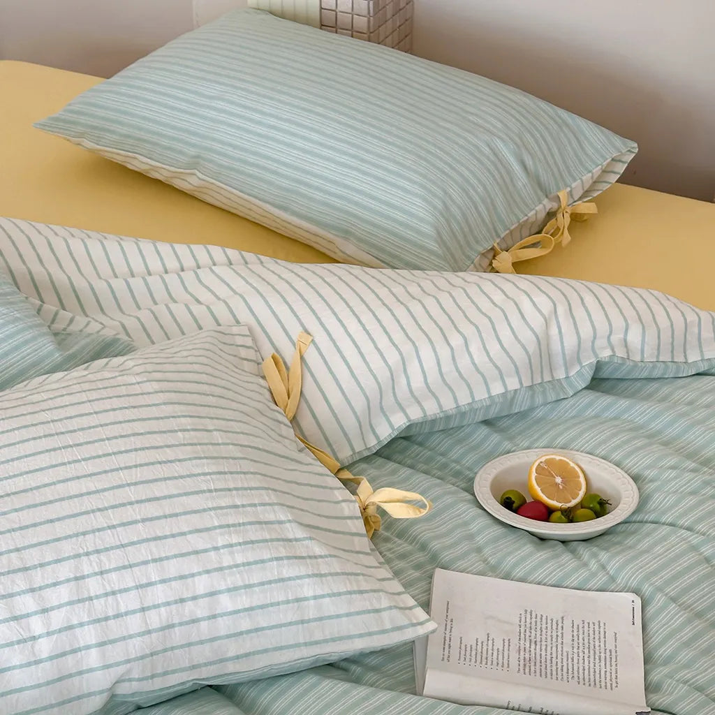 Contrast Stripe Duvet Cover