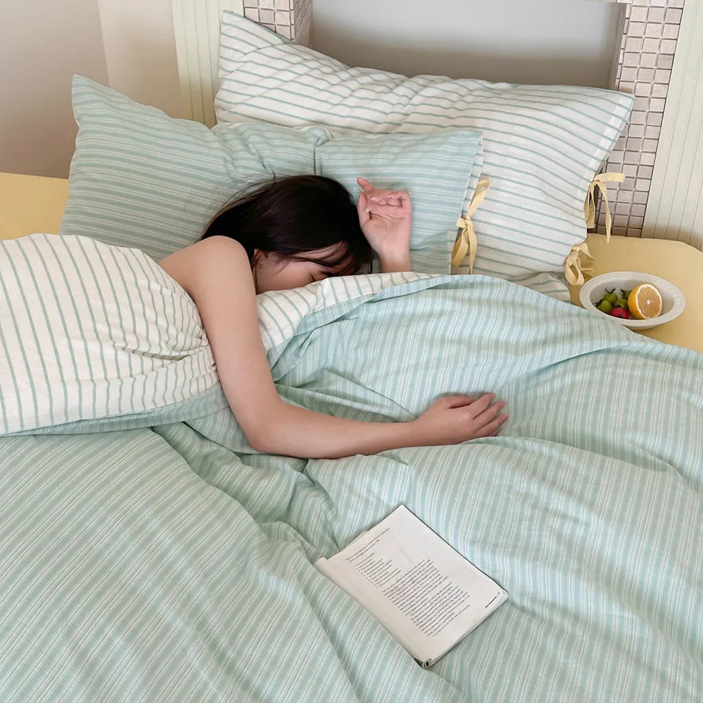 Contrast Stripe Duvet Cover
