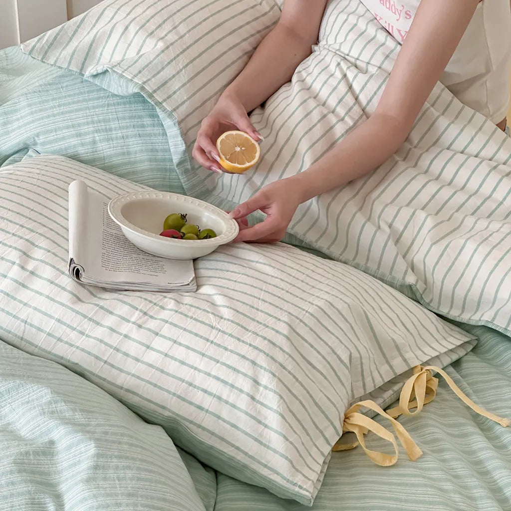 Contrast Stripe Duvet Cover