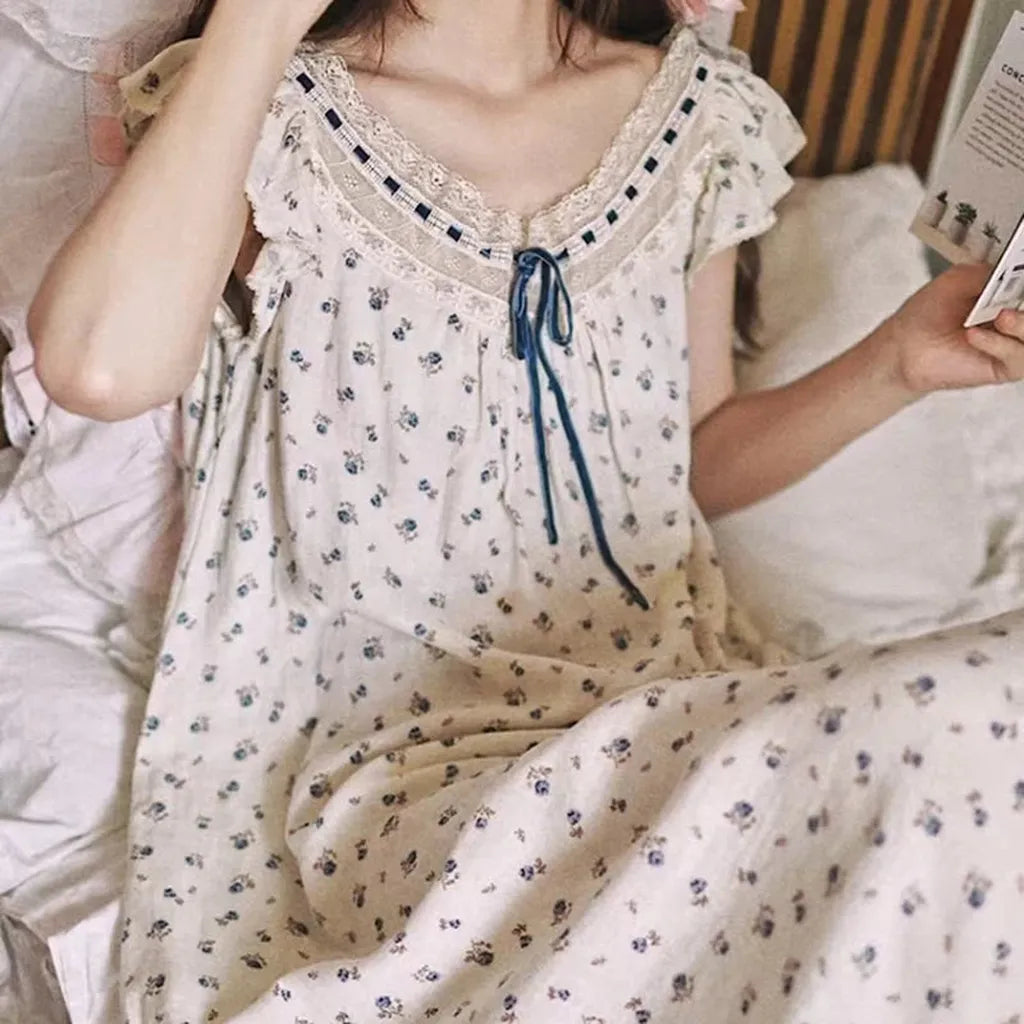 Coquette Ribbon Lounge Dress