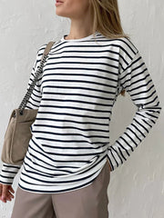 Cotton Spring Fashion Trend Casual O Neck WomenTops T-shirt