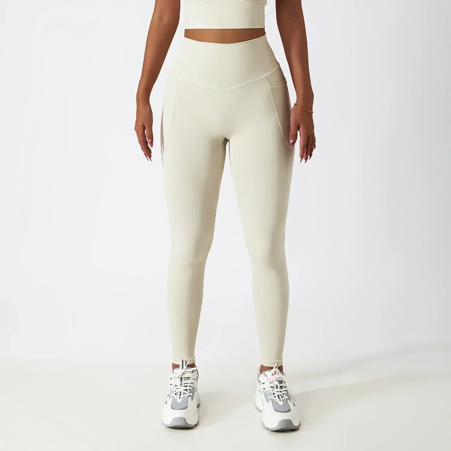 Breathable Pocket High Waist Elasticity Fitness Running Hip Lift Pants Sports Leggings