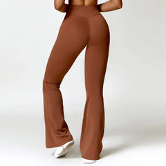 Flared Leggings Fitness Latin Dance Workout Clothing Sports Leggings