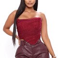Sleeveless Fashion Strapless Bustier Corset Crop Tops Backless White Tops