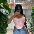 Sleeveless Fashion Strapless Bustier Corset Crop Tops Backless White Tops