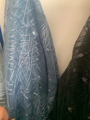 Long Straps Spaghetti Tulle Evening Gown Prom Dresses