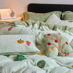 Cute Forest Tufted Duvet Cover