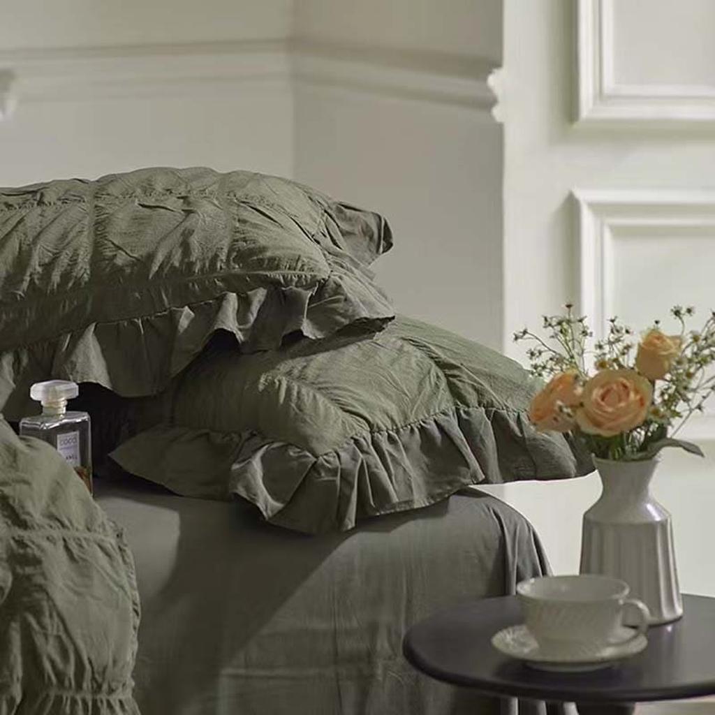 Dark Academia Royal Duvet Cover - Green