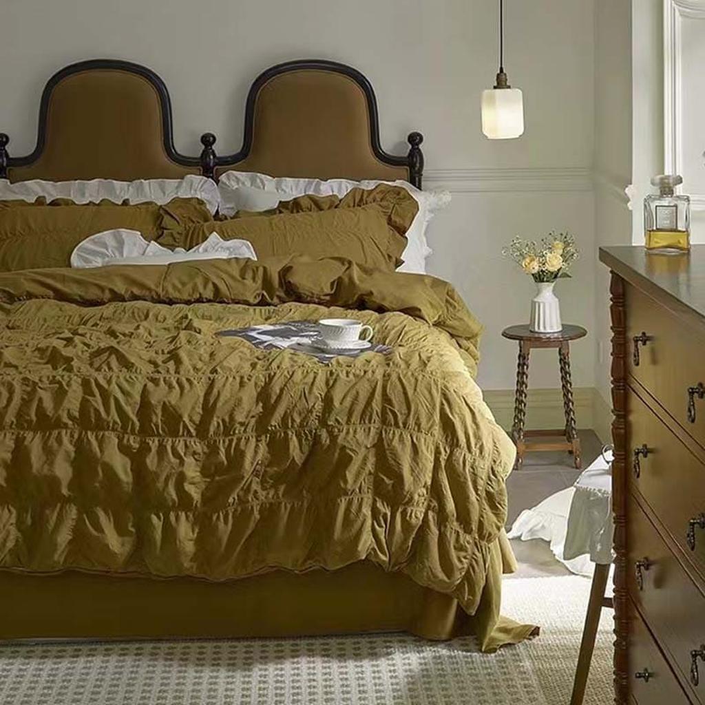 Dark Academia Royal Bedding Set - Green