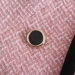 Pink Stitching Slim All-match Blazer