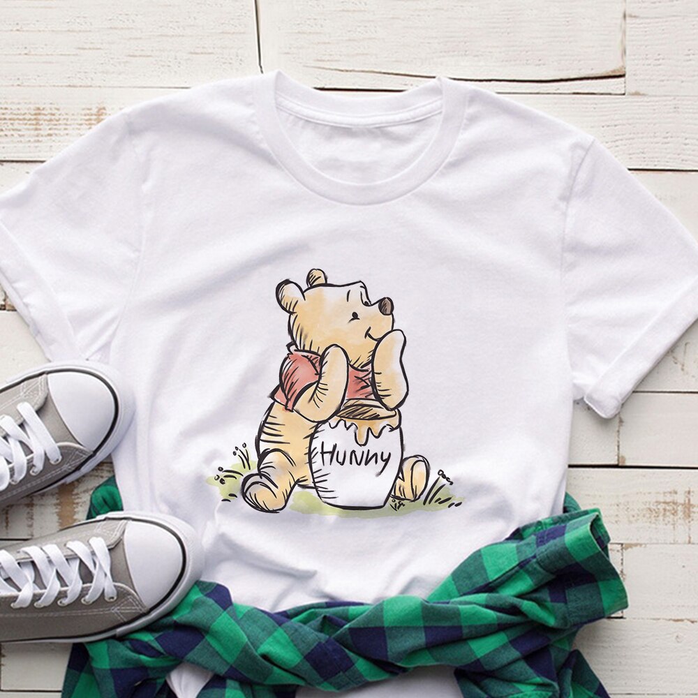 Disney Pooh Bear Kawaii WomenT-shirt