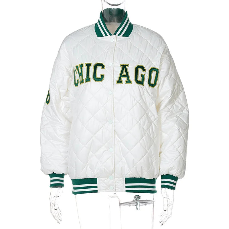 Autumn Winter New Embroidery Retro Style Cotton Coat