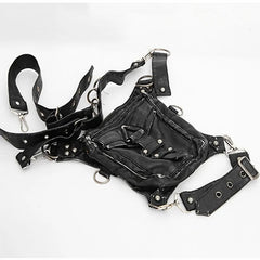 Leather Steam Punk Gothic Shoulder Waist Thigh Messenger Retro Bag