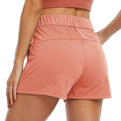 Cotton Linen Sports WomenLace Up Yoga Fitness Summer Breathable Athletic Shorts